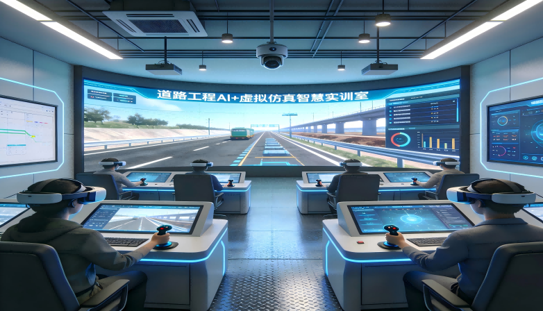 道路工程AI+虚拟仿真智慧实训室