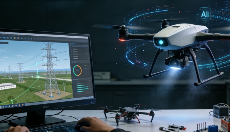 无人机电力巡检’AI+虚仿‘实训室