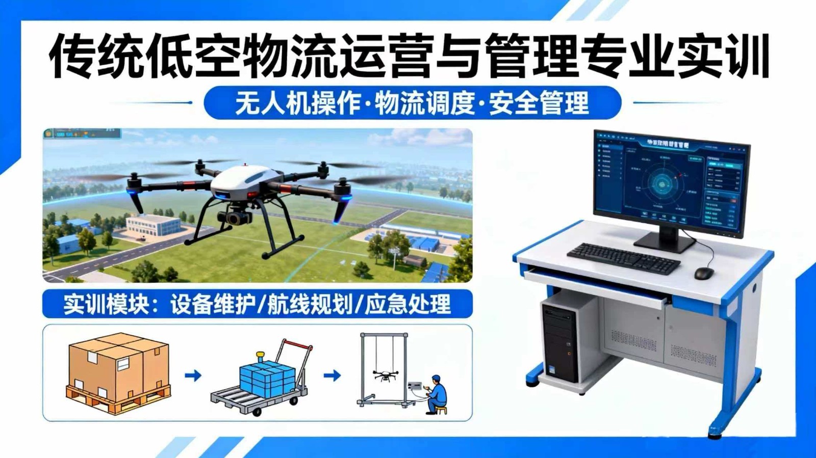 低空物流运营与管理“AI+虚仿”实训室：职业教育产教融合的新引擎