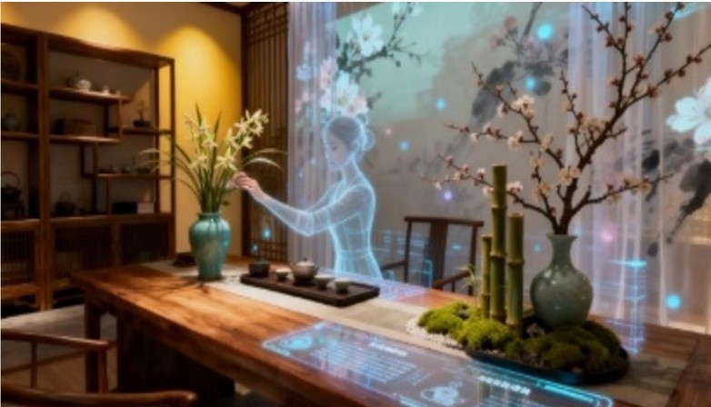 花艺环境设计“AI+虚拟仿真”创新实训室