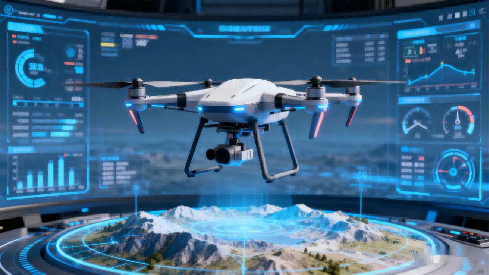 无人机飞行 “AI + 虚仿” 创新实训室