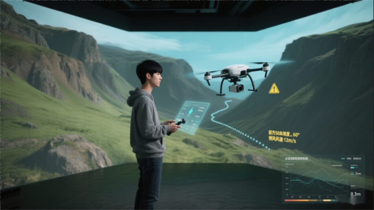 无人机飞行虚实融合实训操作系统