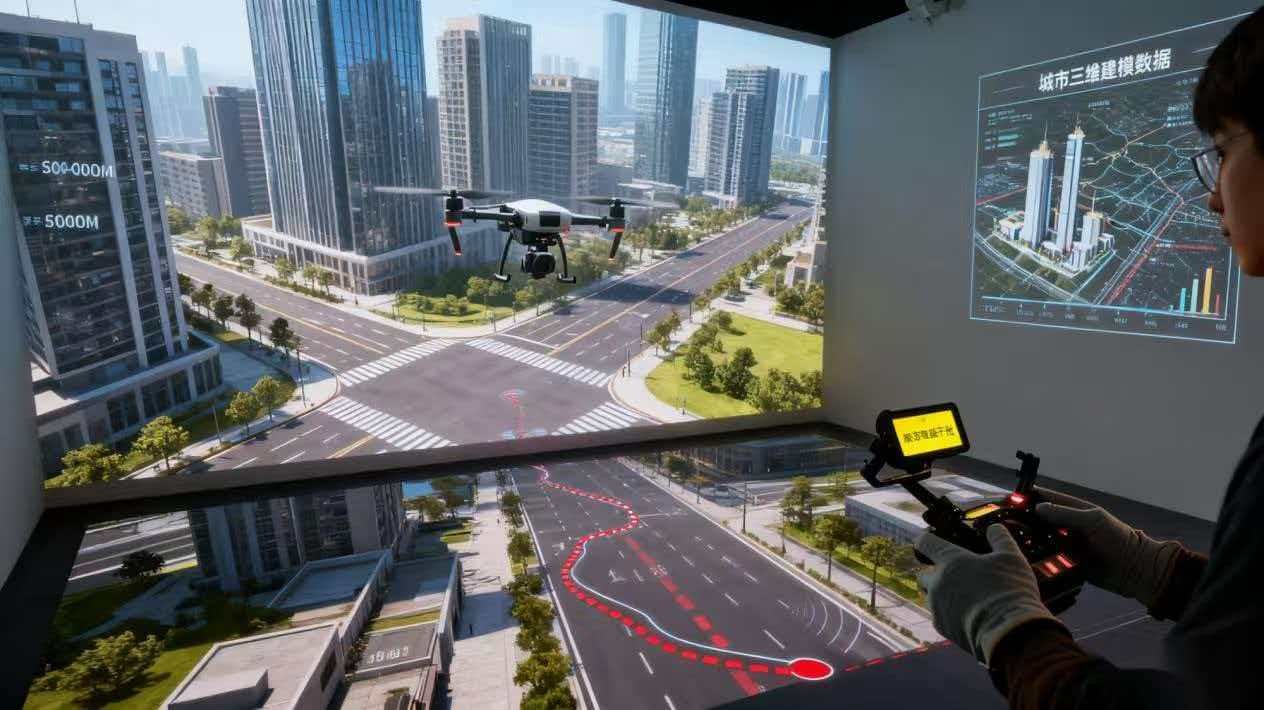“AI+虚仿”实训室赋能无人机测绘专业“双高”建设