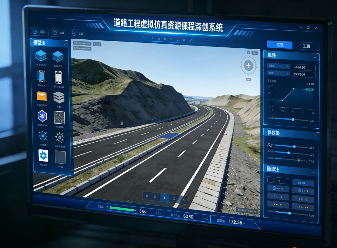 道路工程虚拟仿真资源课程研创系统