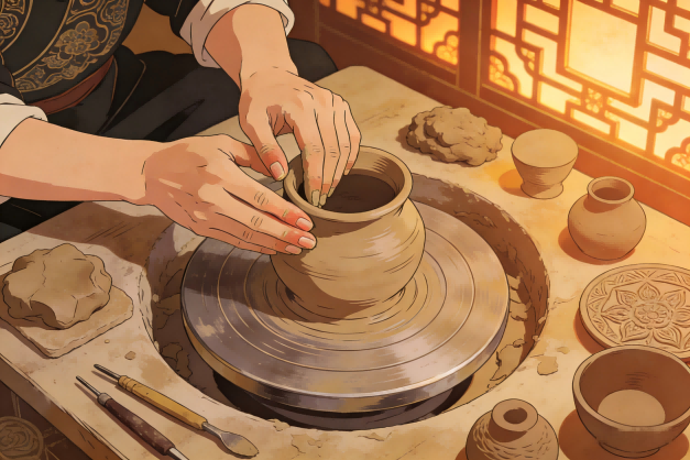 非遗陶艺“AI+虚仿”实训室