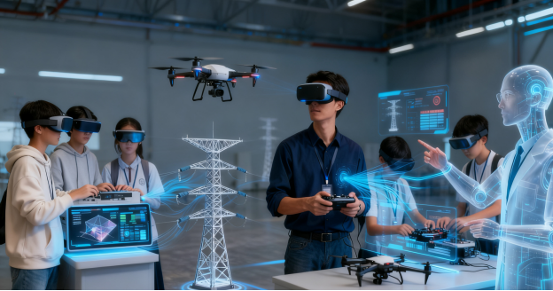 无人机电力巡检AI数字教师系统