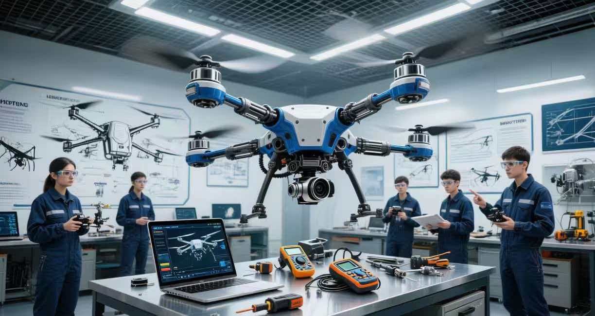 政策引领：无人机基础认知“AI+虚仿”实训室赋能职业教育新生态