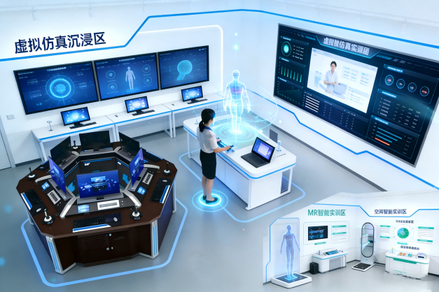 AI驱动健康管理虚实融合智慧实训室