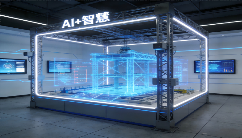 建筑钢结构“AI+智慧”实训室