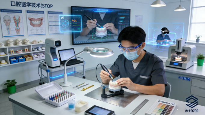 口腔医学技术‘AI+虚仿’智慧实训室
