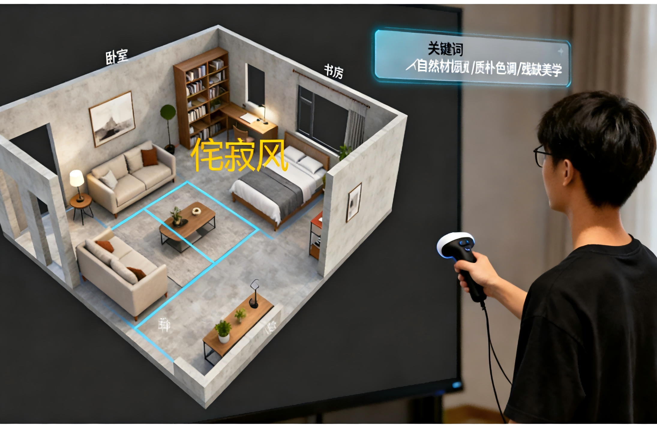 建筑装饰工程典型空间场景应用仿真系统