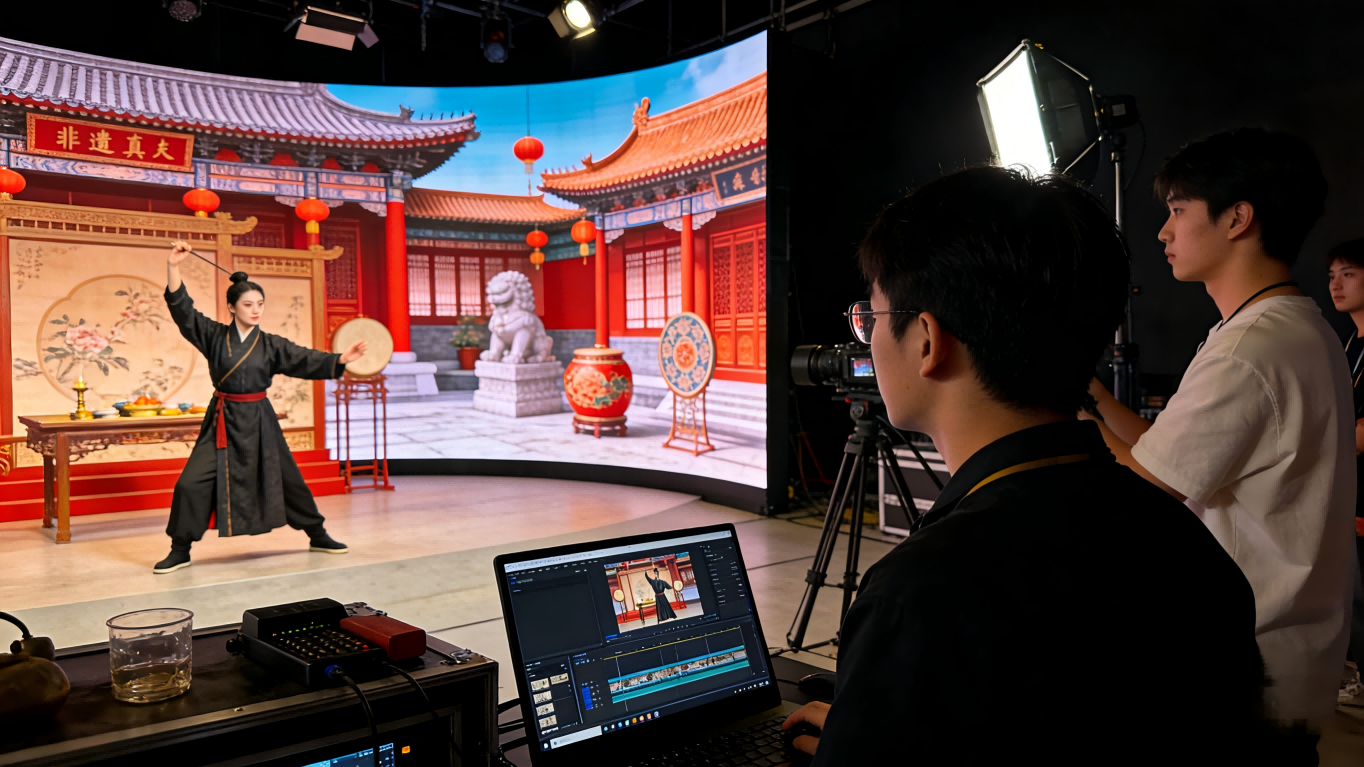 非遗表演虚拟拍摄与场景创作平台