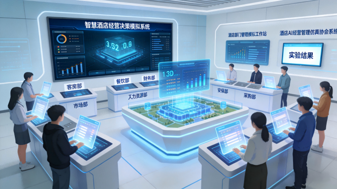 智慧酒店经营决策模拟系统 —— 全流程运营决策实训平台