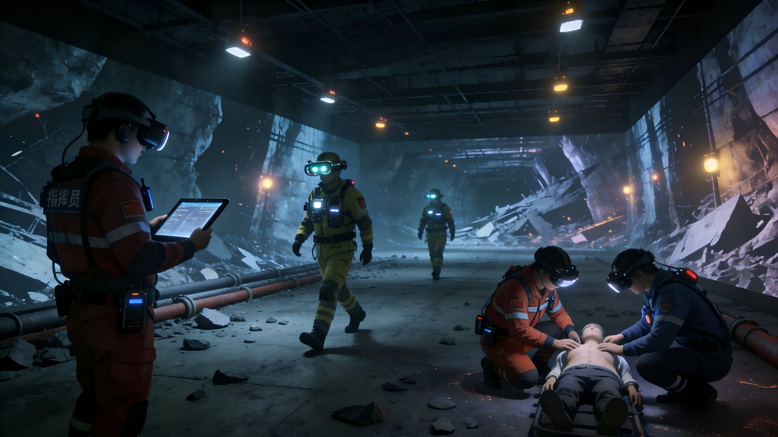 多人协同救援模拟系统