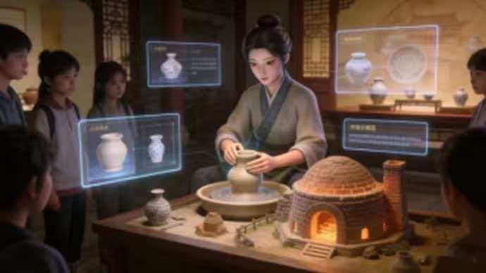 非遗邂逅智慧职教实训，虚拟仿真如何优化传统陶艺学习体验