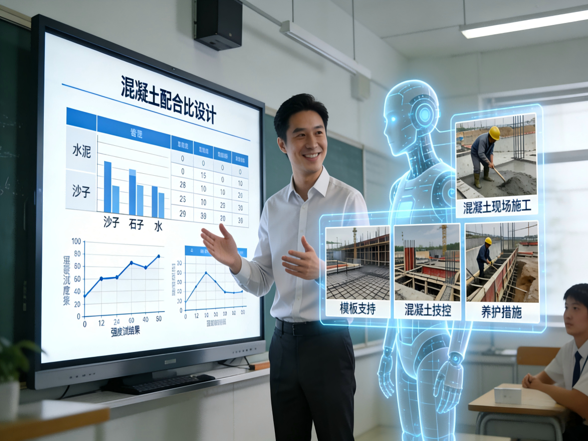 土木工程材料AI+3D教学系统