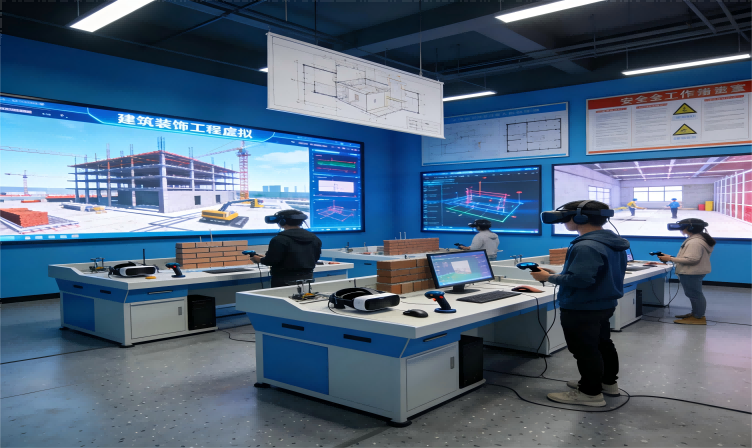 建筑装饰工程技术‘AI+虚仿’创新实训室