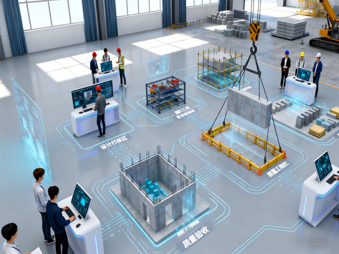 装配式建筑技术全流程协同仿真实训系统