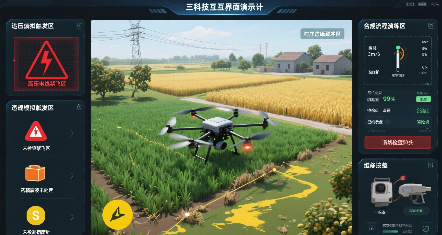 无人机农业应用基础认知与安全规范系统