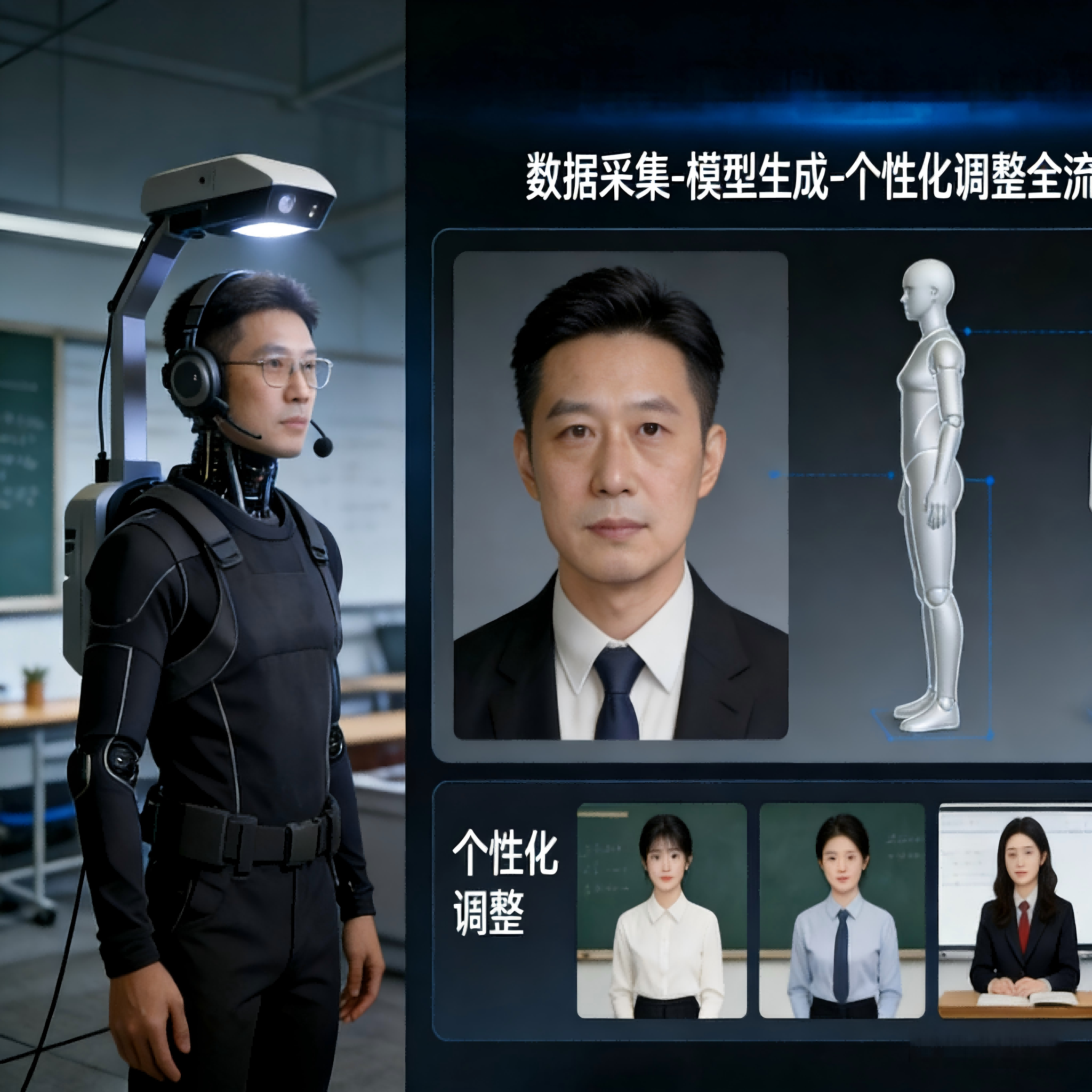 专属形象与教态高精度还原