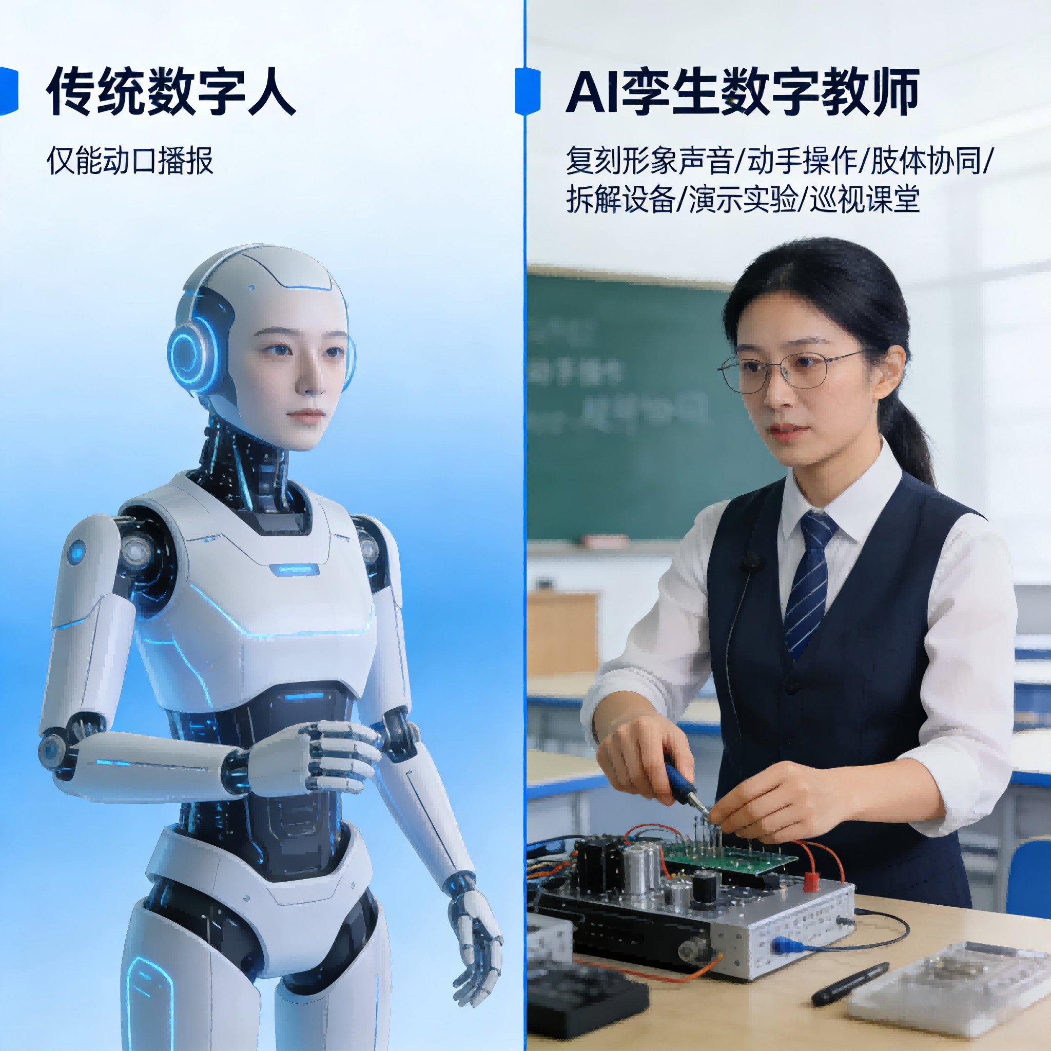 解决传统教学与数字人的核心痛点