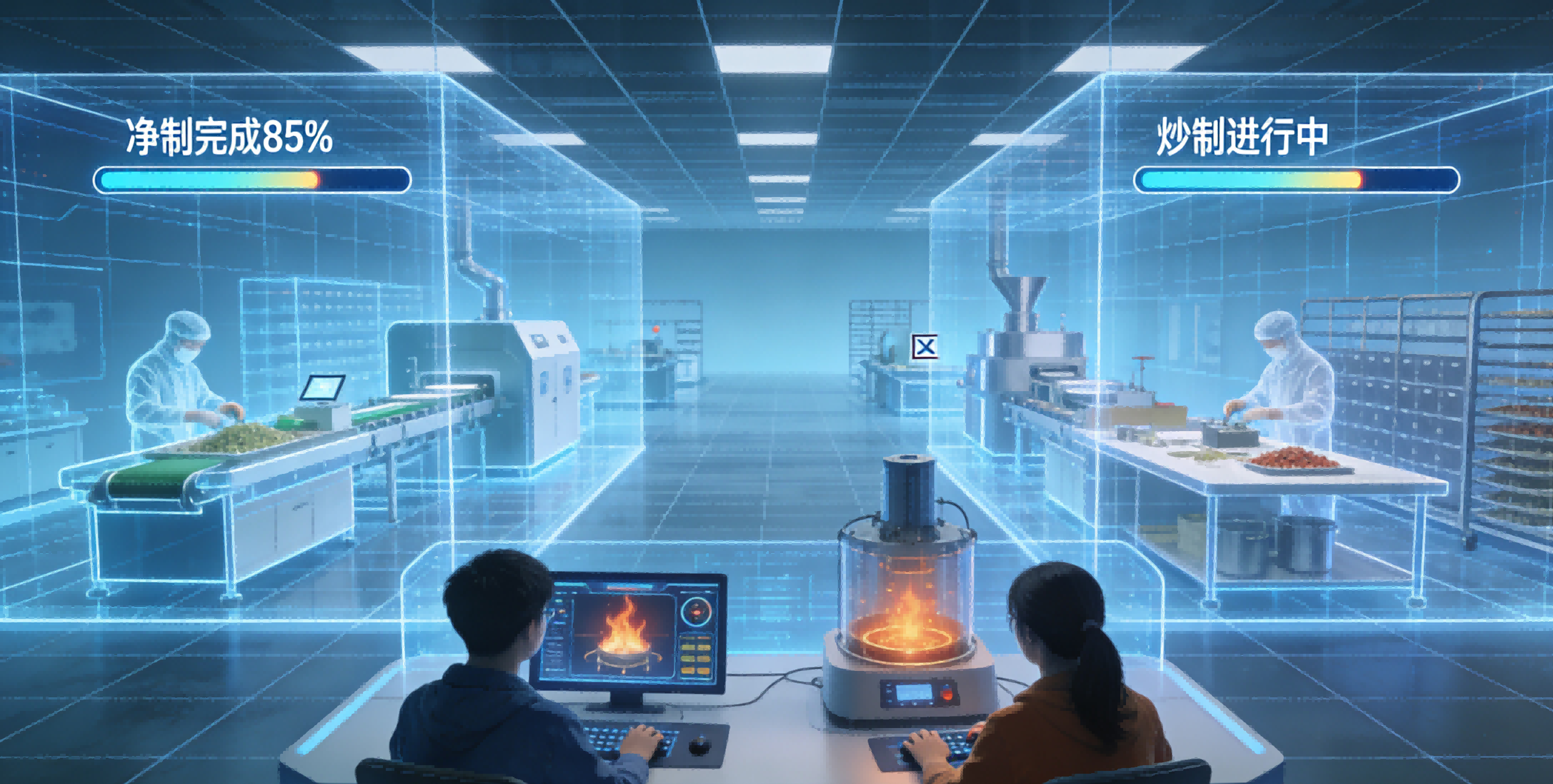 中药炮制技术虚实融合实训系统