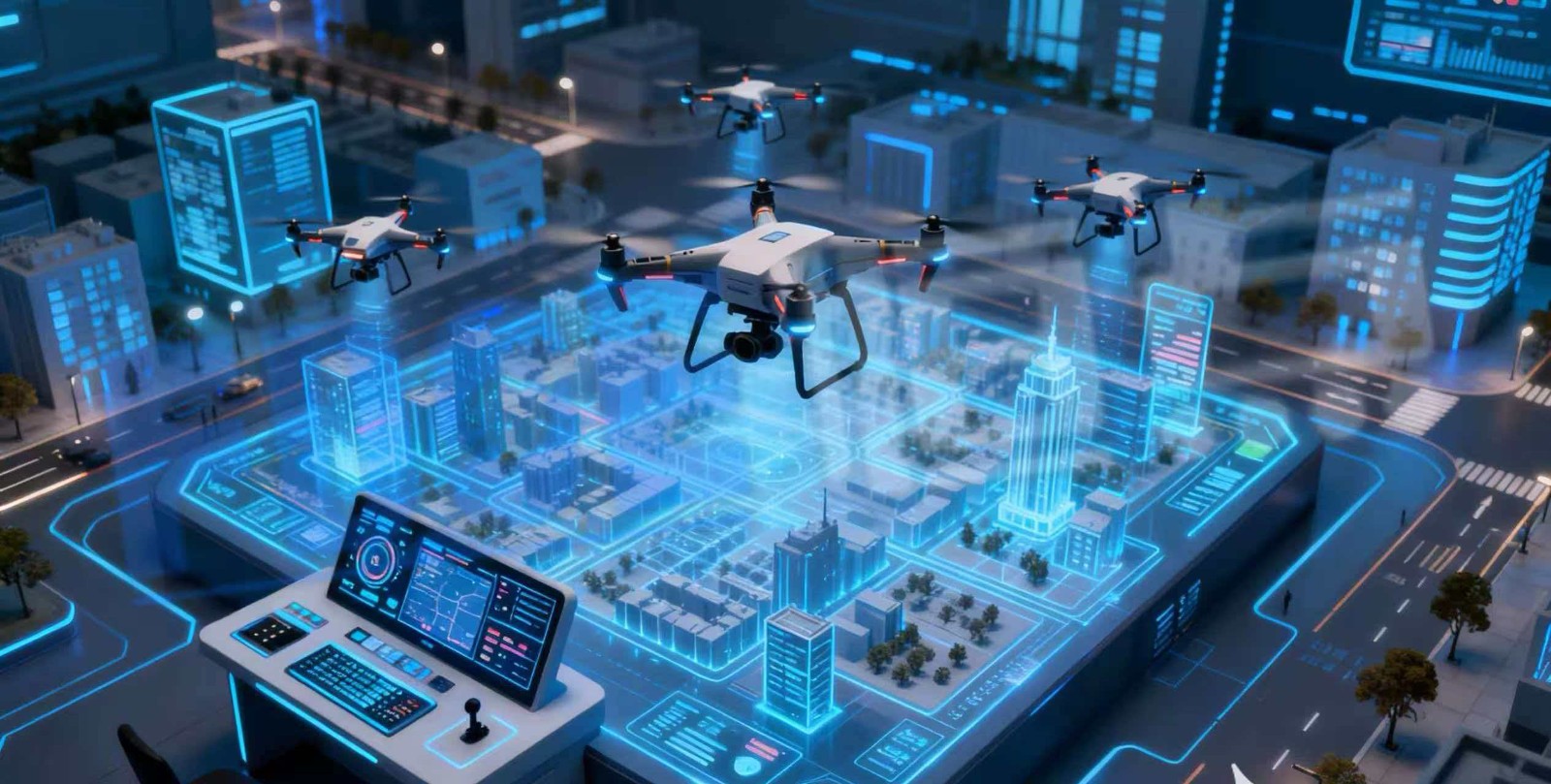 无人机城市管理“AI+虚仿”创新实训室：赋能智慧职教学习效率提升