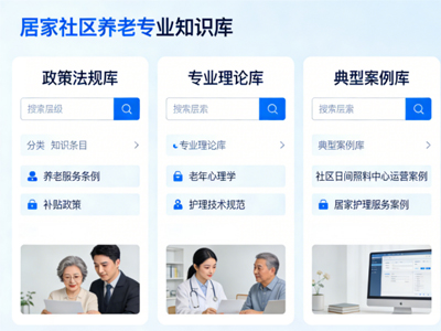 “AI+居家社区养老”智能数字底座