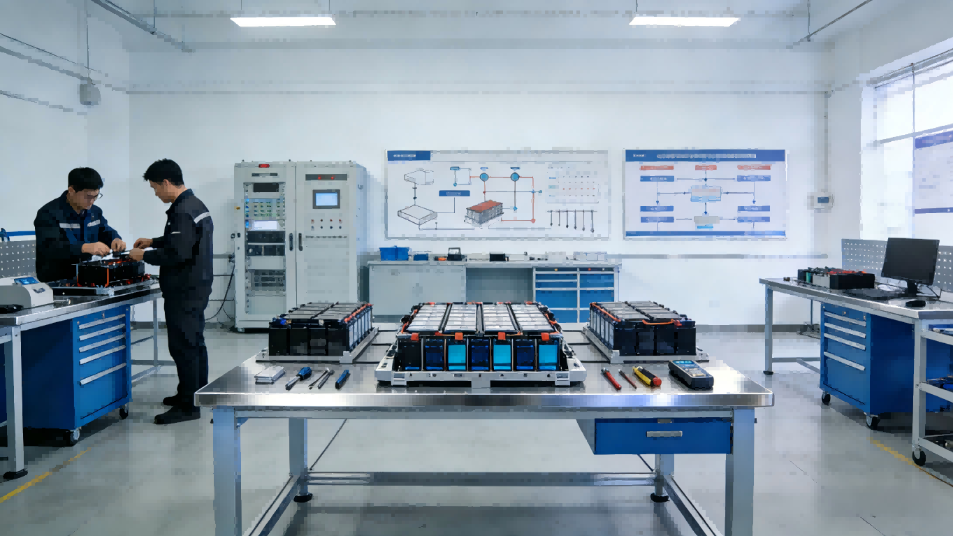 新能源汽车动力电池维护与拆装实训室