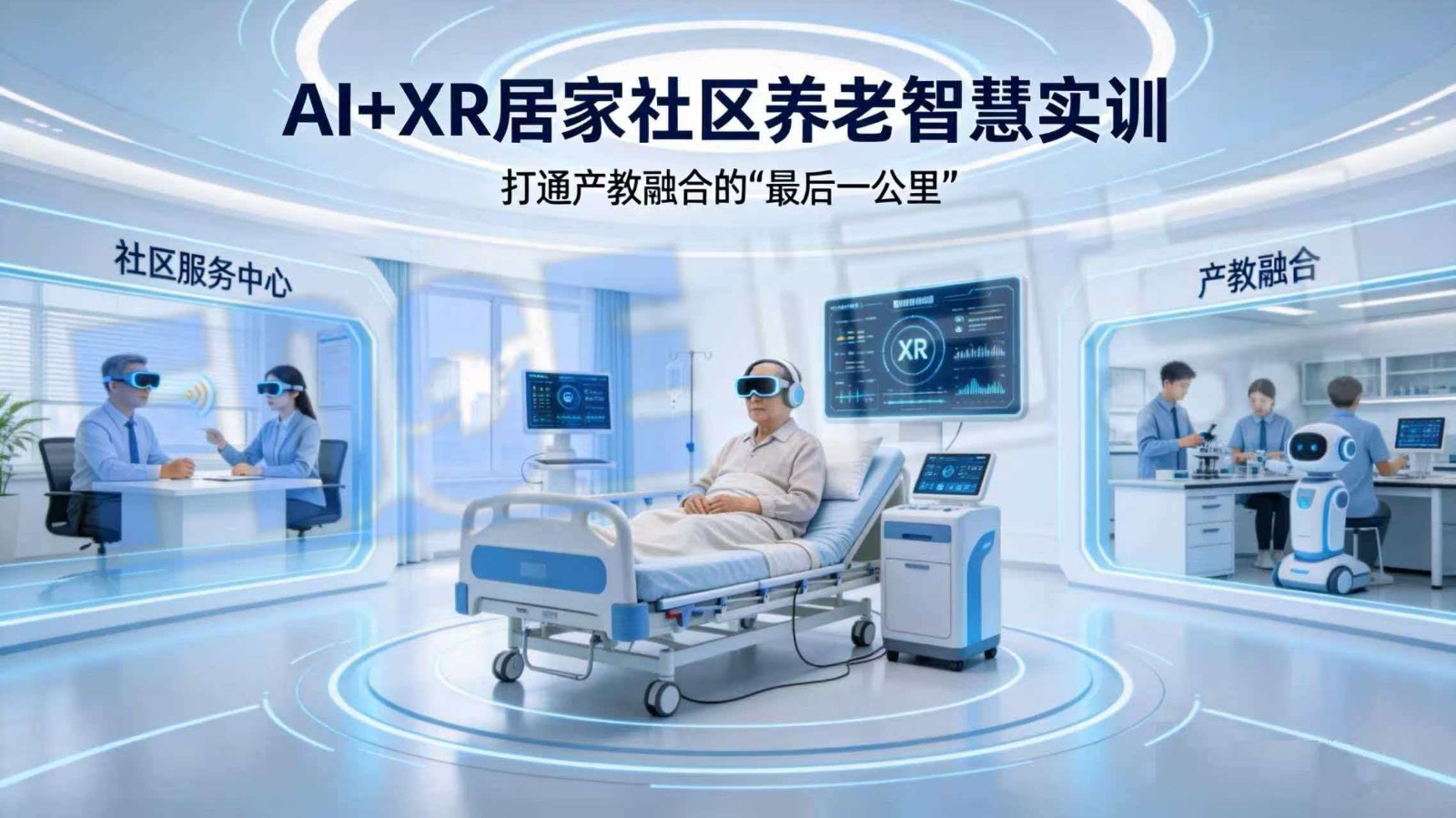 AI+XR居家社区养老智慧实训，打通产教融合的“最后一公里”