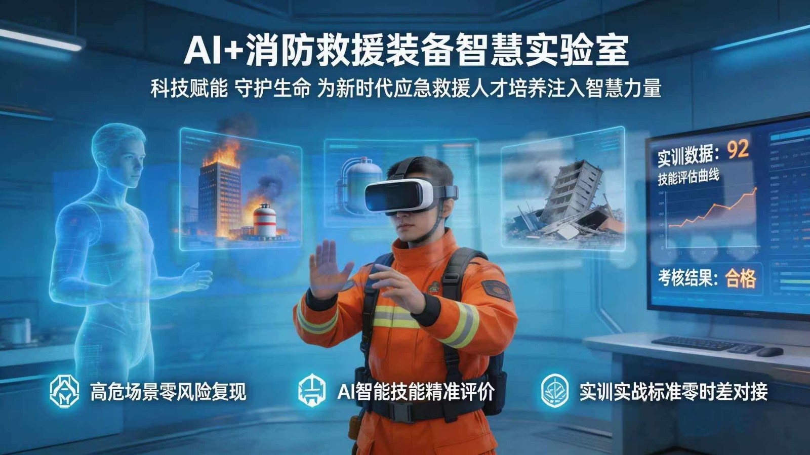 AI赋能产教融合，打造消防救援职教智慧实训新范式