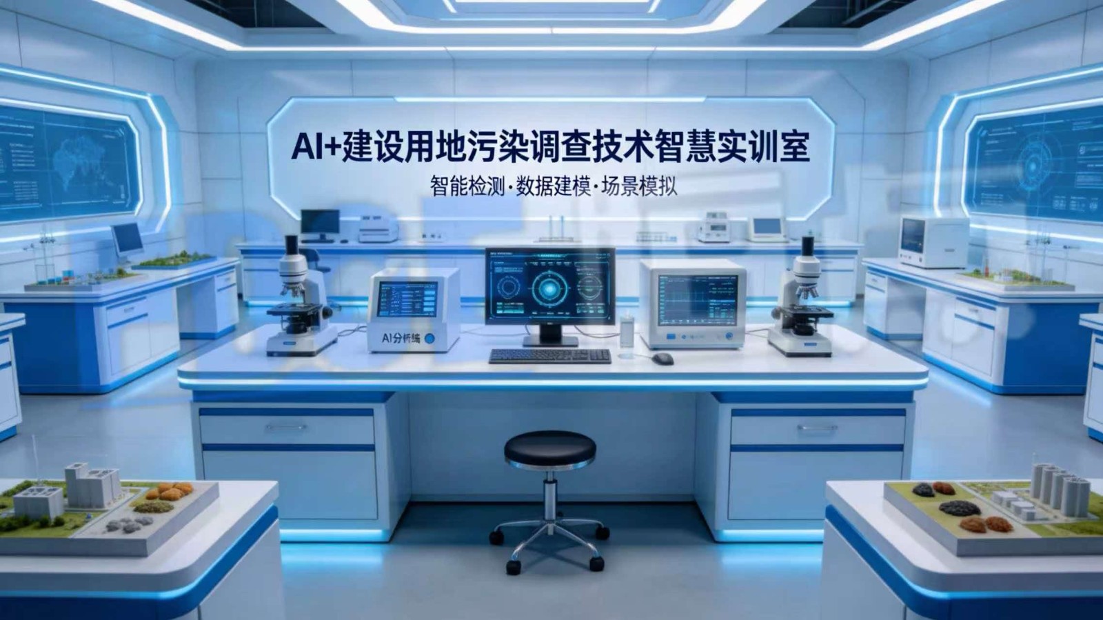 AI+建设用地污染调查技术智慧实训室，探索未来实训中心建设