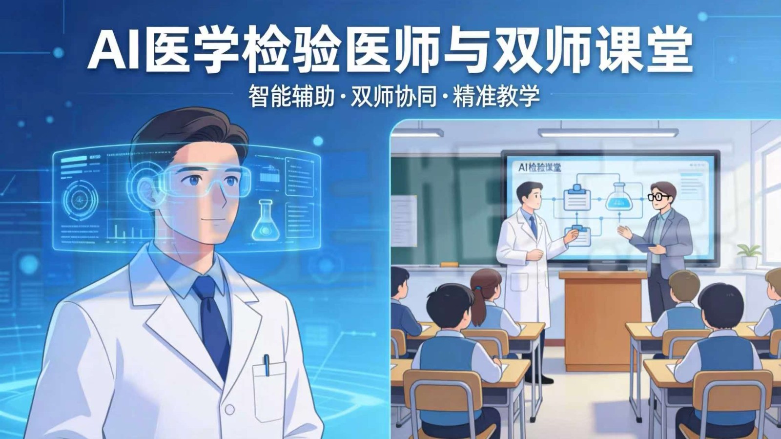 医学检验“AI+虚仿真”虚实融合创新实训基地：数字化教学，用数据说话