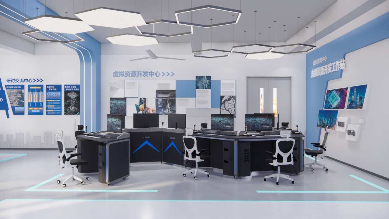 恒点开发的国土资源监测XR数字融合工作站