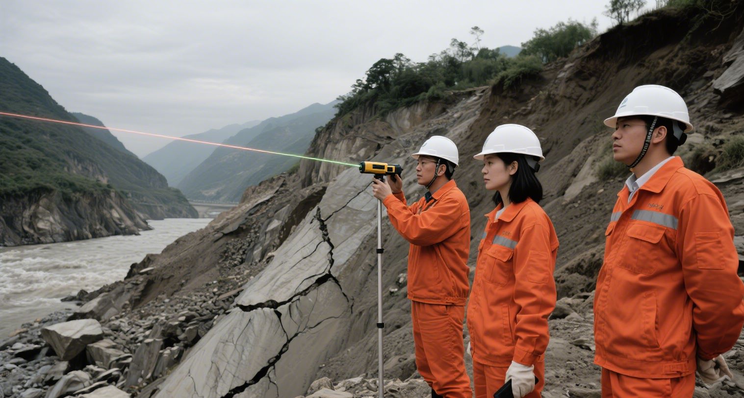 堰塞体稳定性现场实验测试存在诸多风险