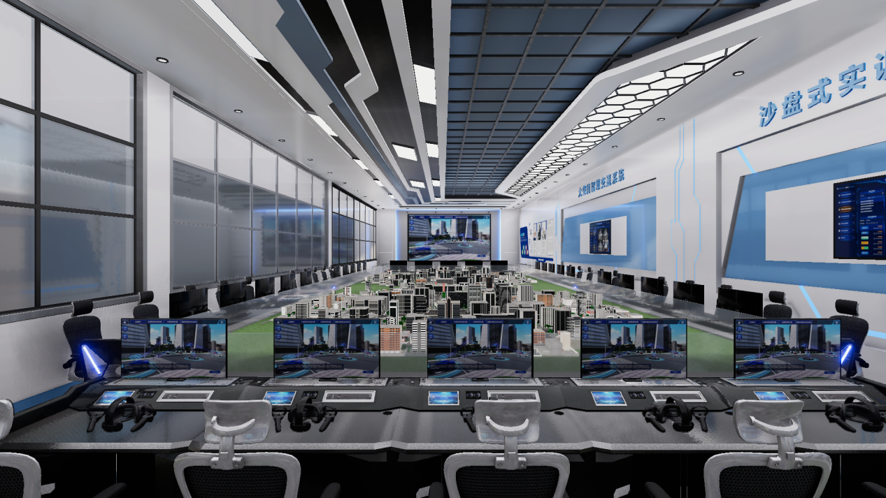 恒点建设的智慧交通车路协同虚拟仿真实训基地