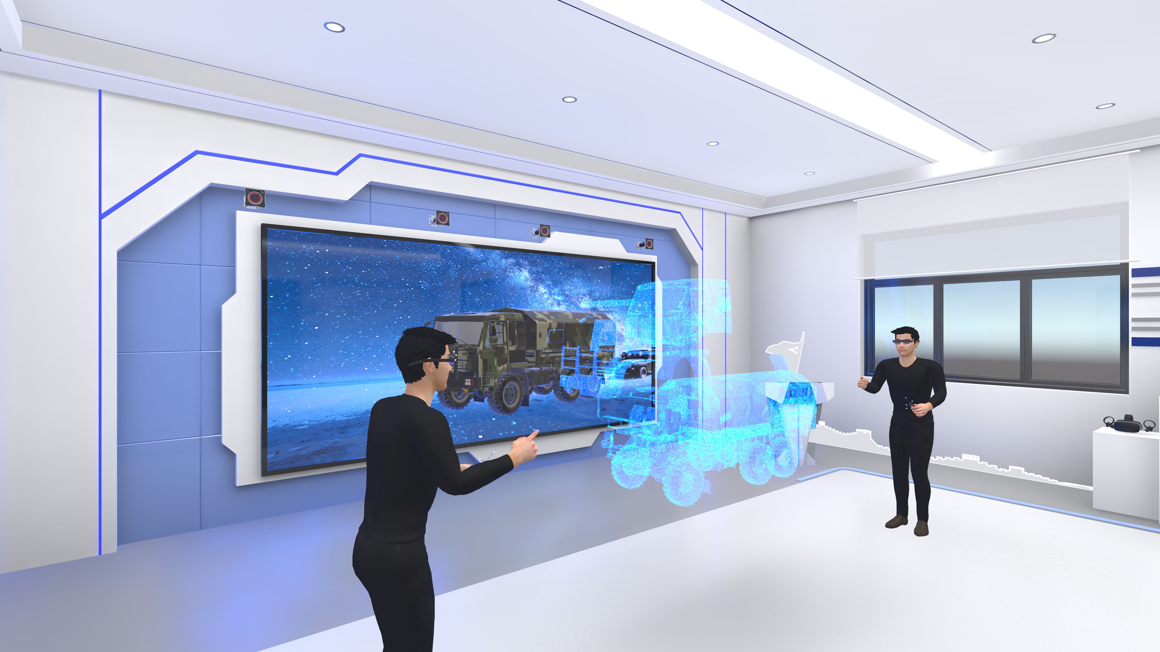 隧道交通安全3D-LED交互显示系统