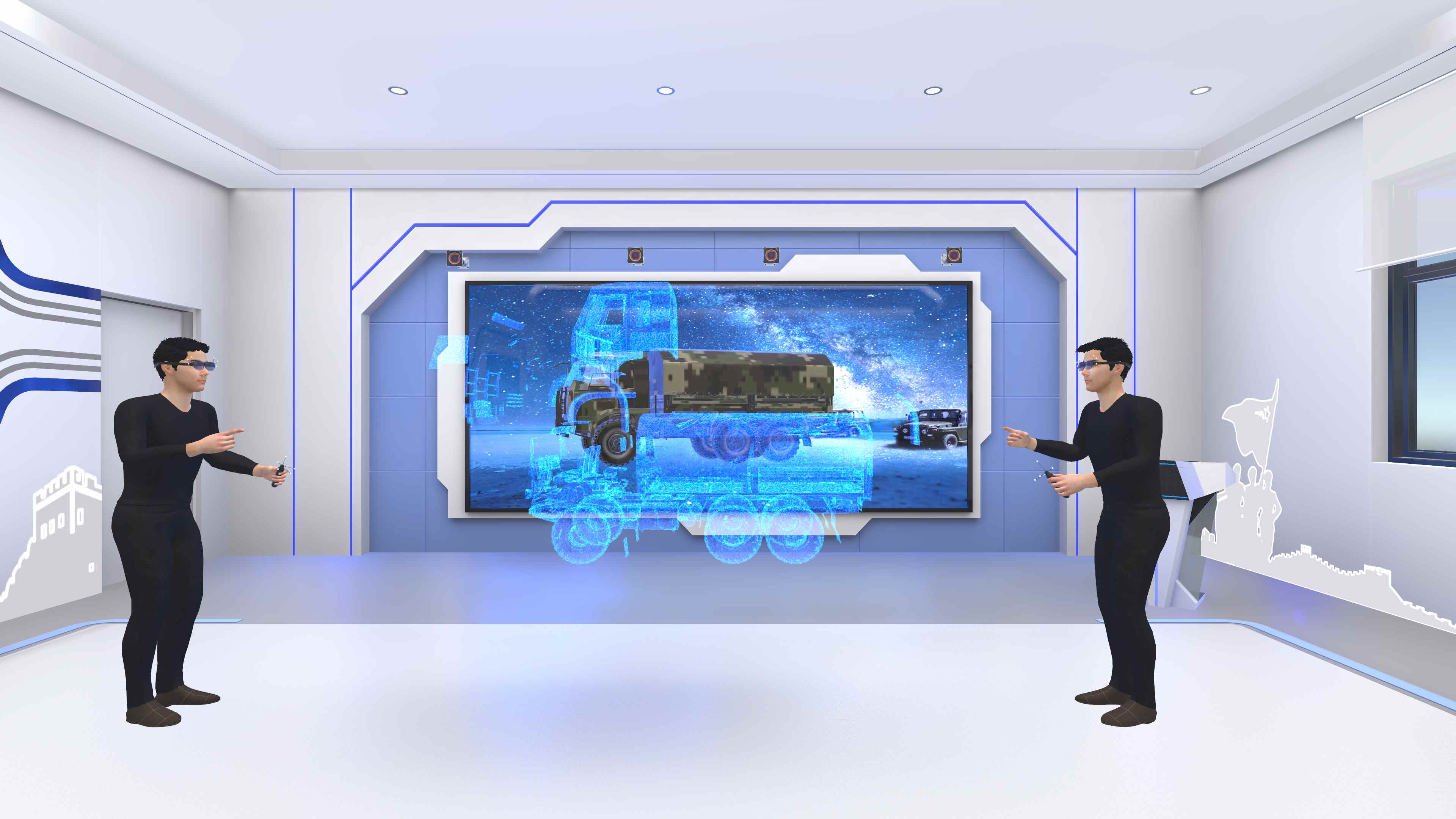 建筑工程专业3D-LED交互显示系统