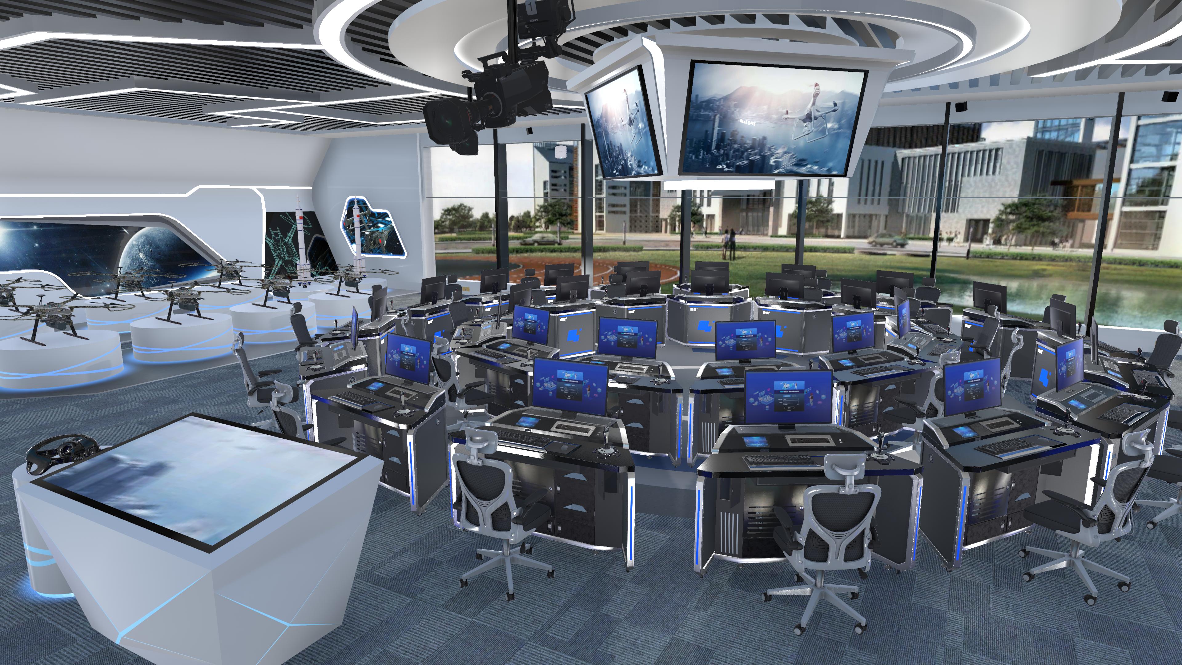 恒点无人机飞行专业虚拟仿真实训室