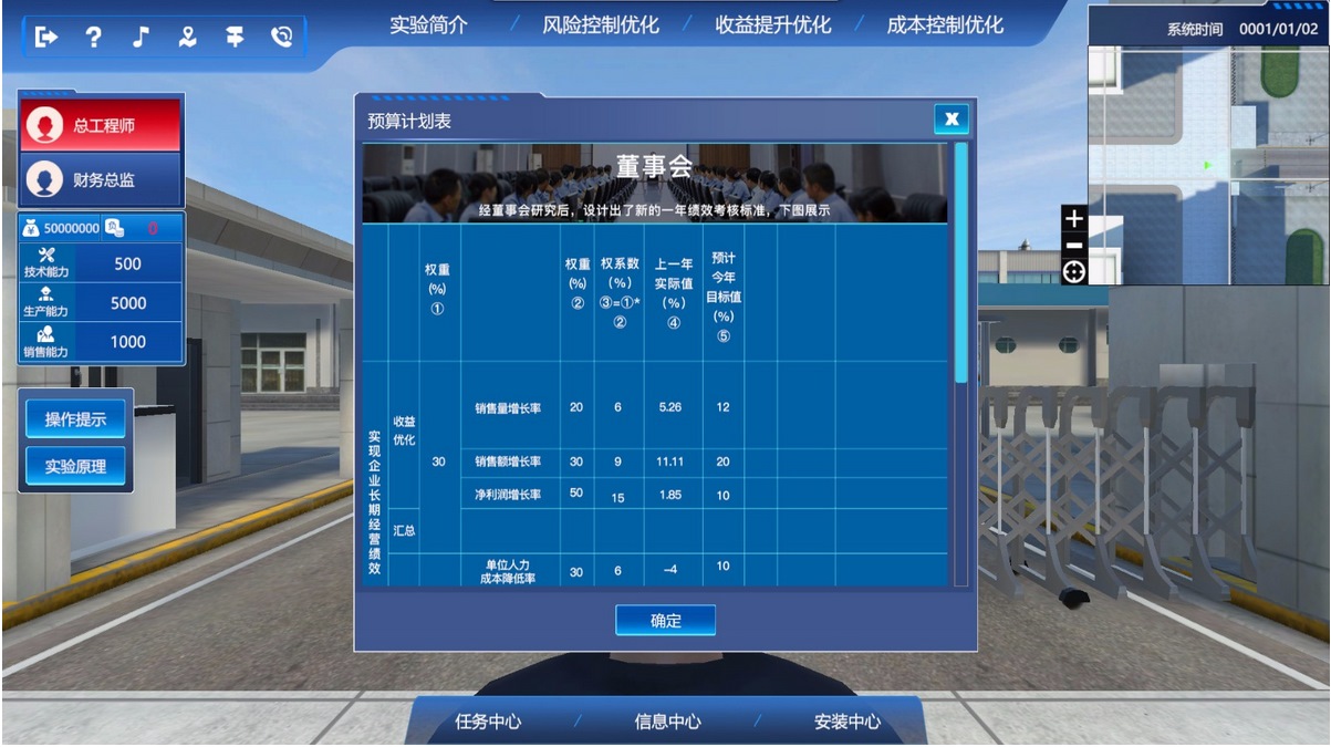 管理会计收益提升优化虚拟仿真实验