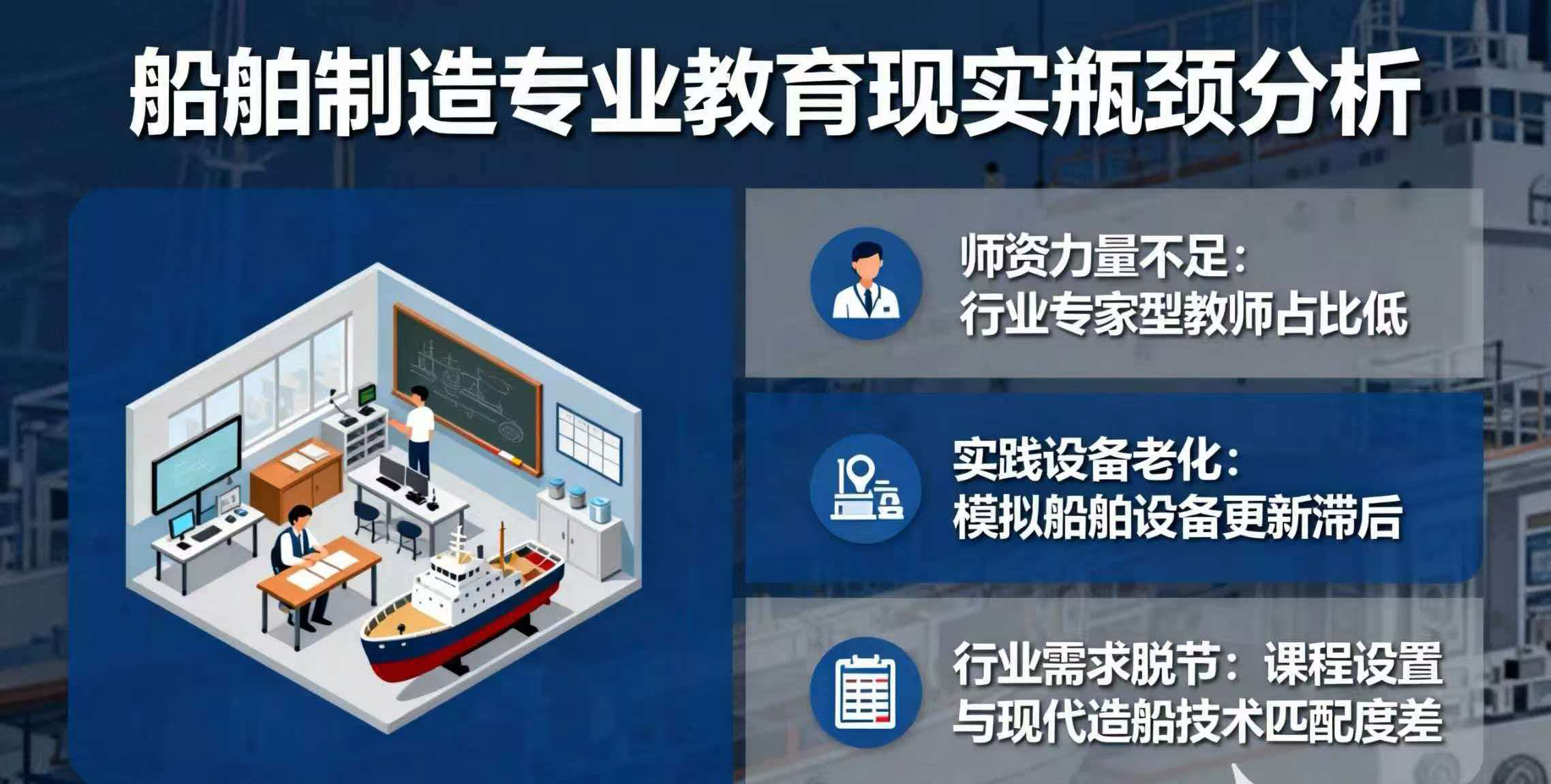 船舶制造专业教育遭遇现实瓶颈 船舶制造专业教育遭遇现实瓶颈