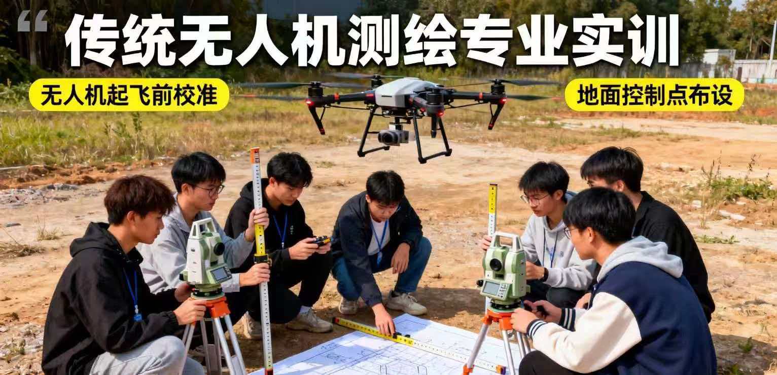 无人机测绘专业传统实训受场地、成本限制，难以还原真实环境