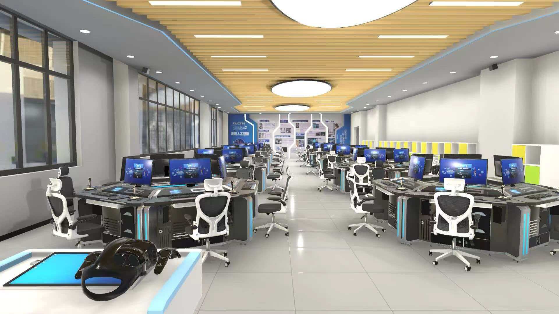 无人机测绘“AI+虚仿”实训室