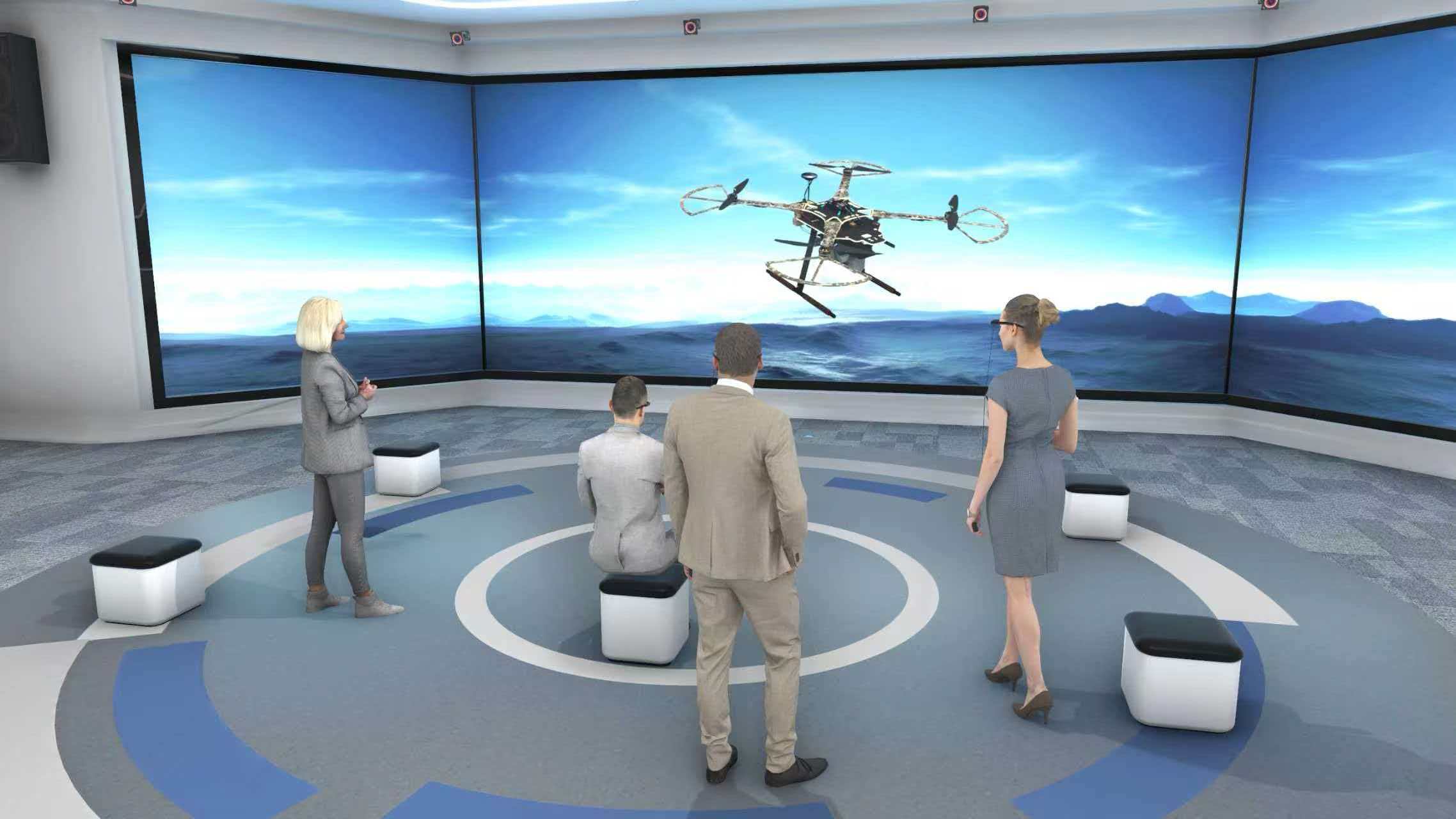 无人机测绘3D-LED交互显示系统