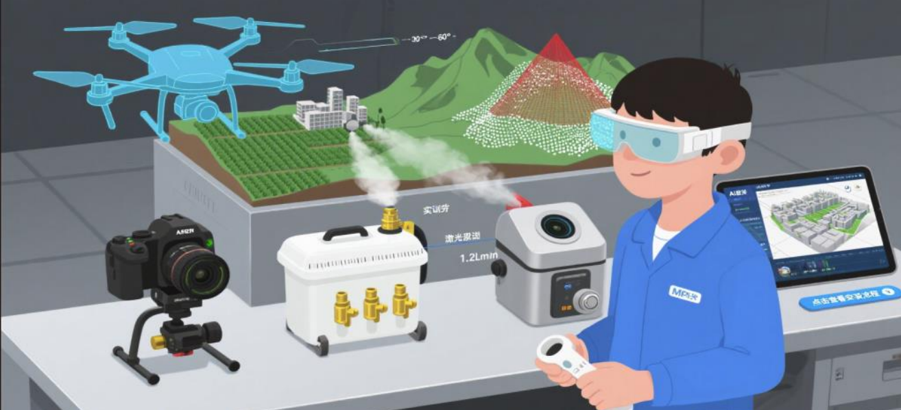 学生通过虚拟拆装、故障模拟等功能，掌握无人机核心部件的维护保养技能