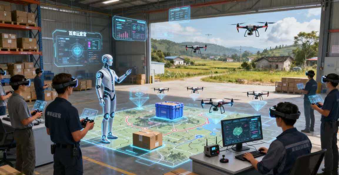 MR大空间低空物流多人协同 MR大空间低空物流多人协同