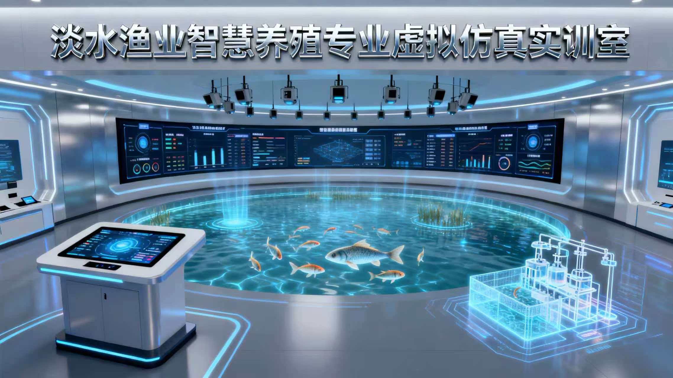 淡水渔业智慧养殖专业虚拟仿真实训室