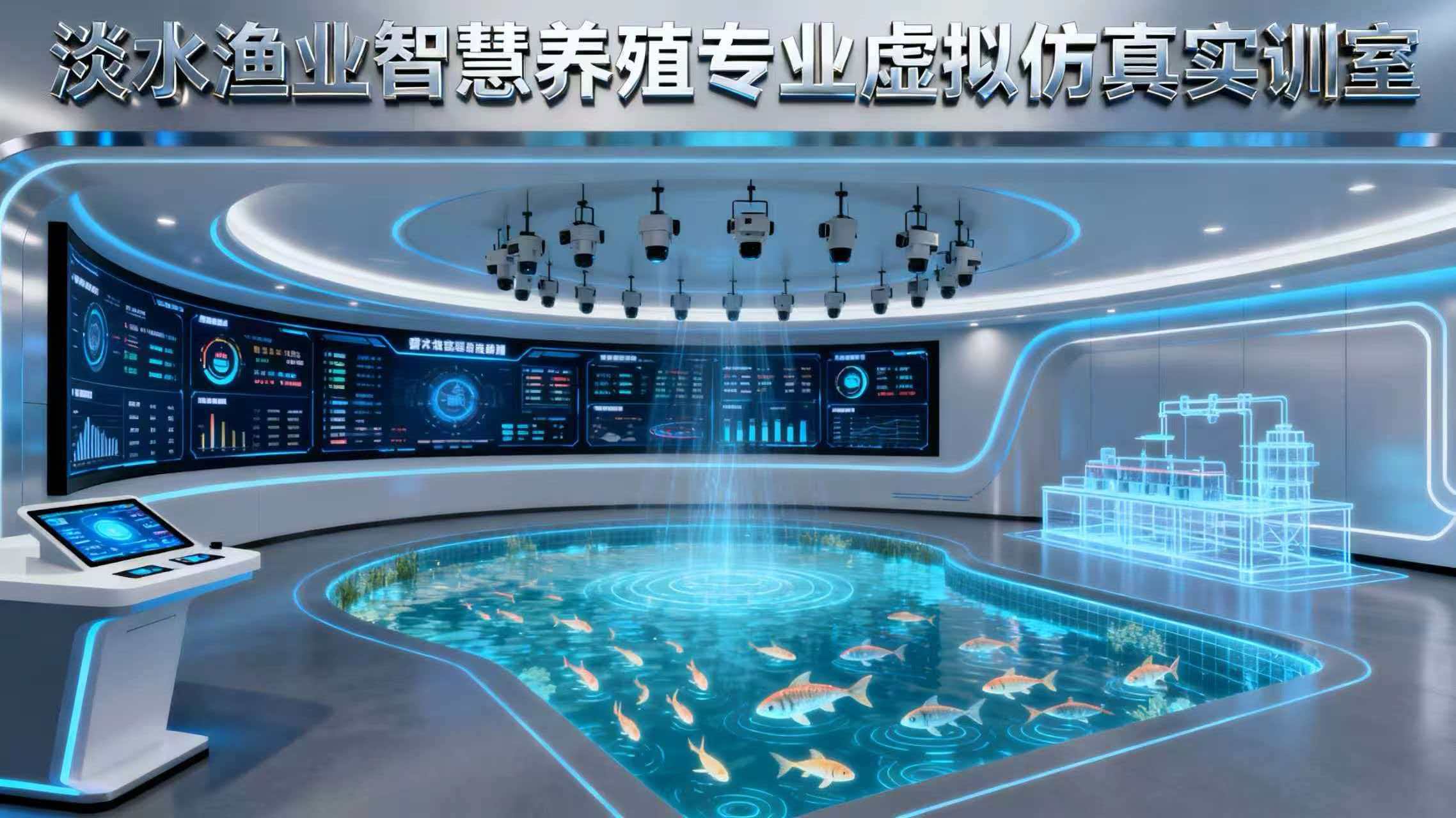 淡水渔业智慧养殖专业虚拟仿真实训室