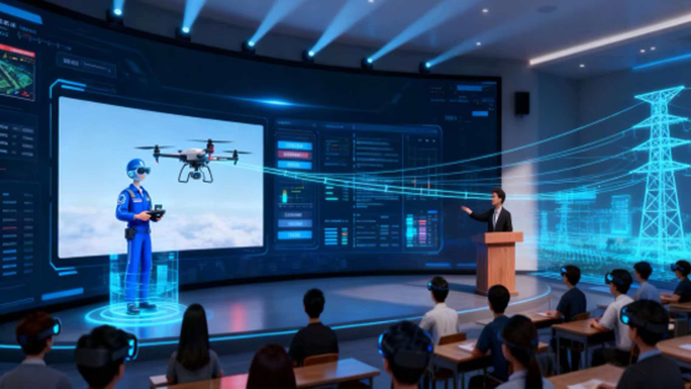 无人机电力巡检虚拟仿真训练系统