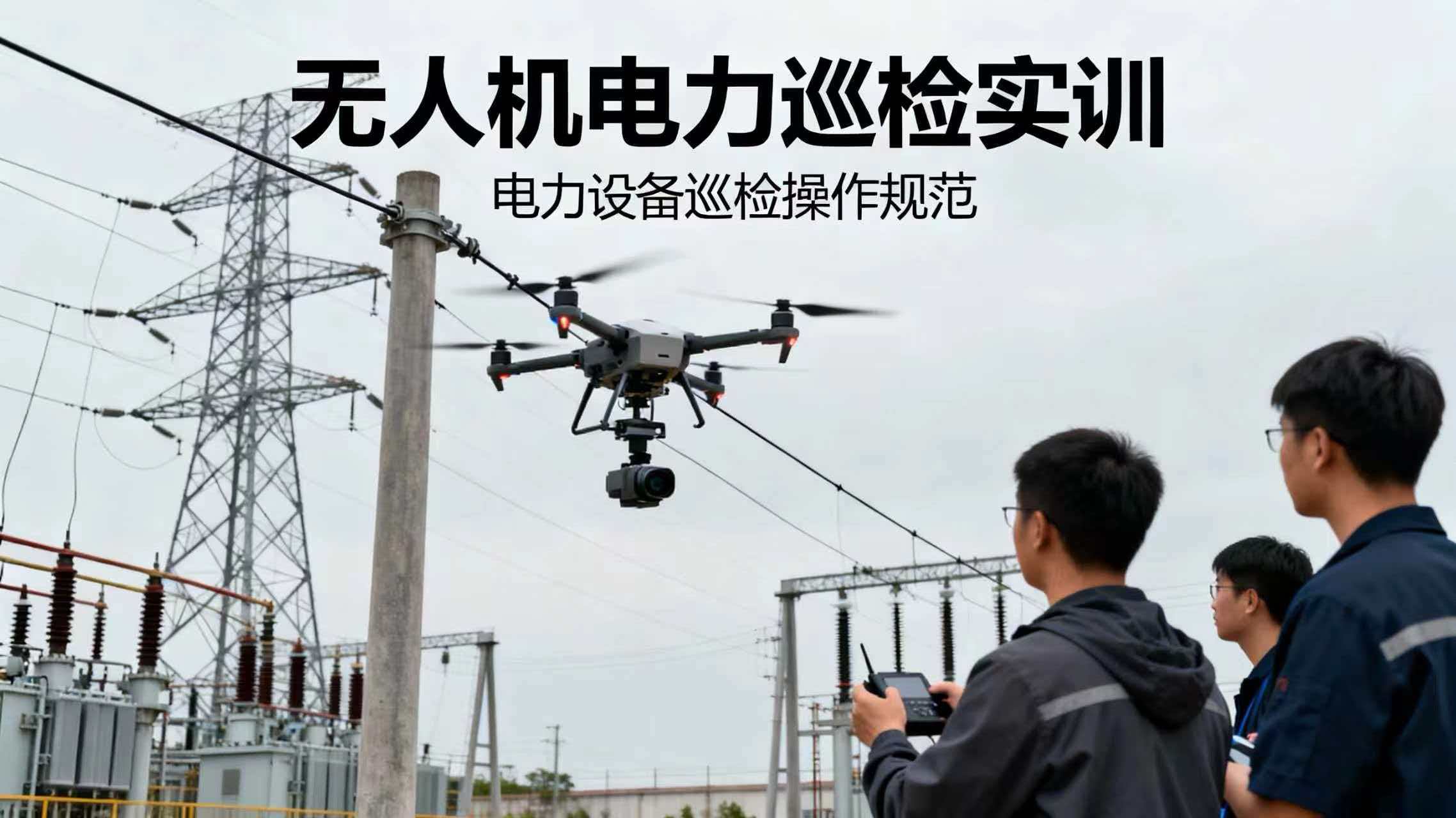 无人机电力巡检实训